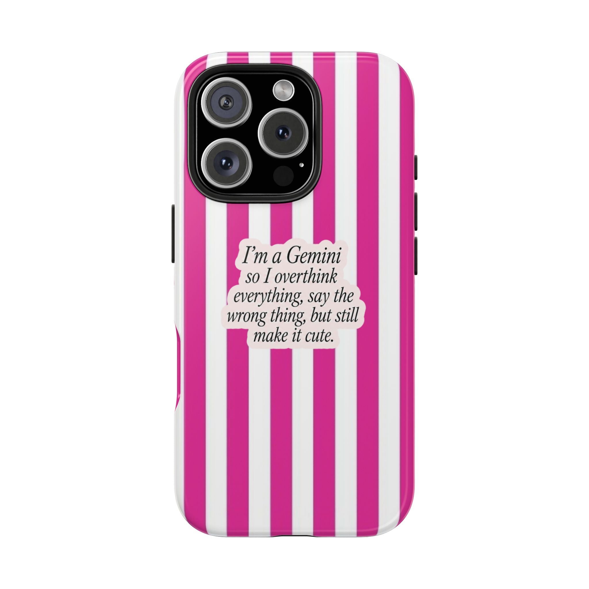 GEMINI STRIPES ZODIAC SIGN PHONE CASE