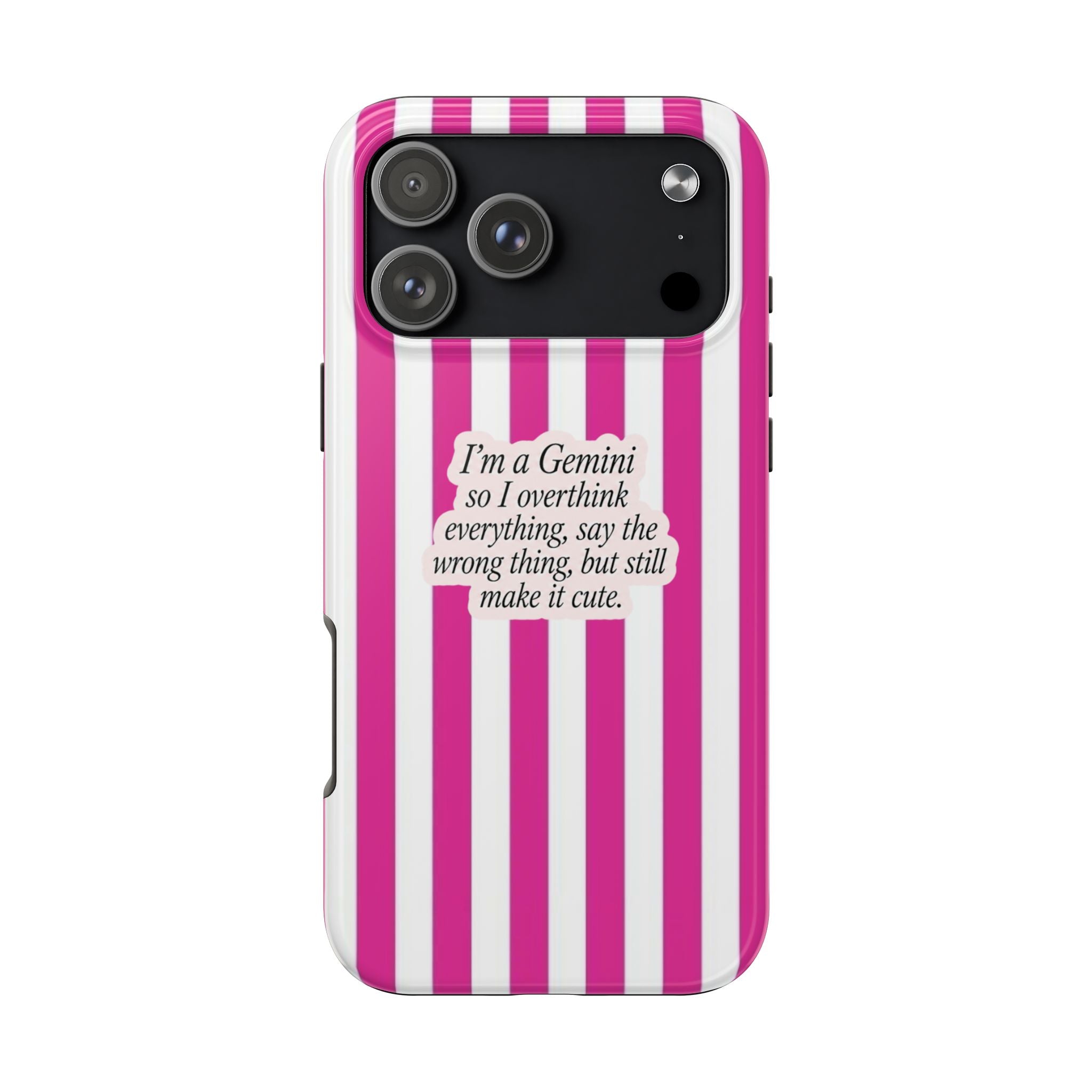 GEMINI STRIPES ZODIAC SIGN PHONE CASE