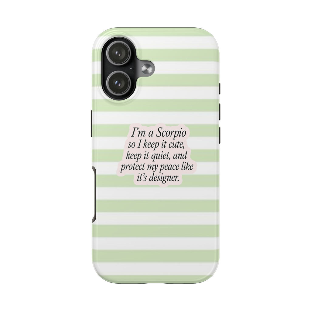 SCORPIO STRIPES ZODIAC SIGN PHONE CASE
