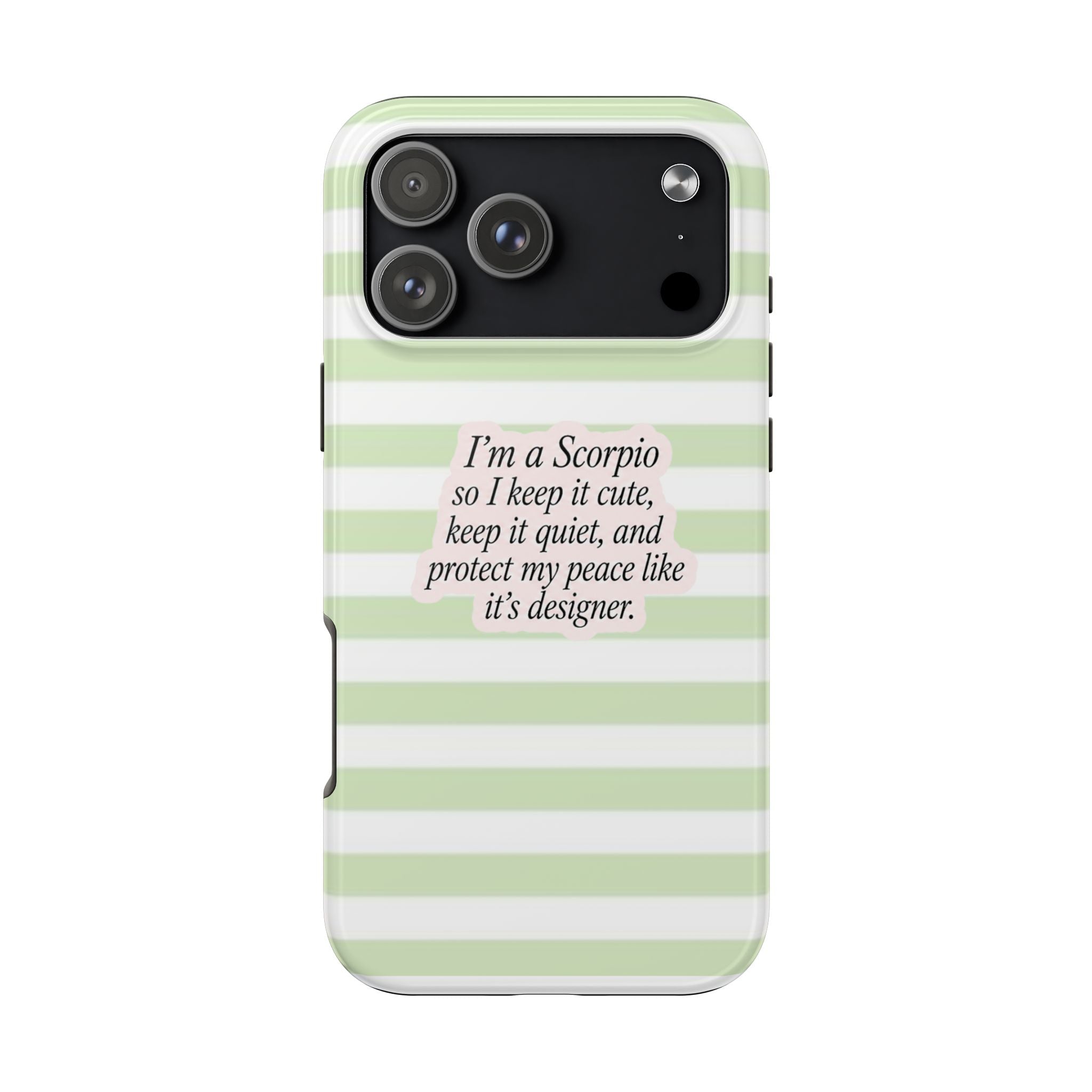 SCORPIO STRIPES ZODIAC SIGN PHONE CASE