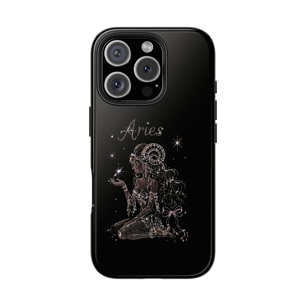 BLACK ARIES PHONE CASE