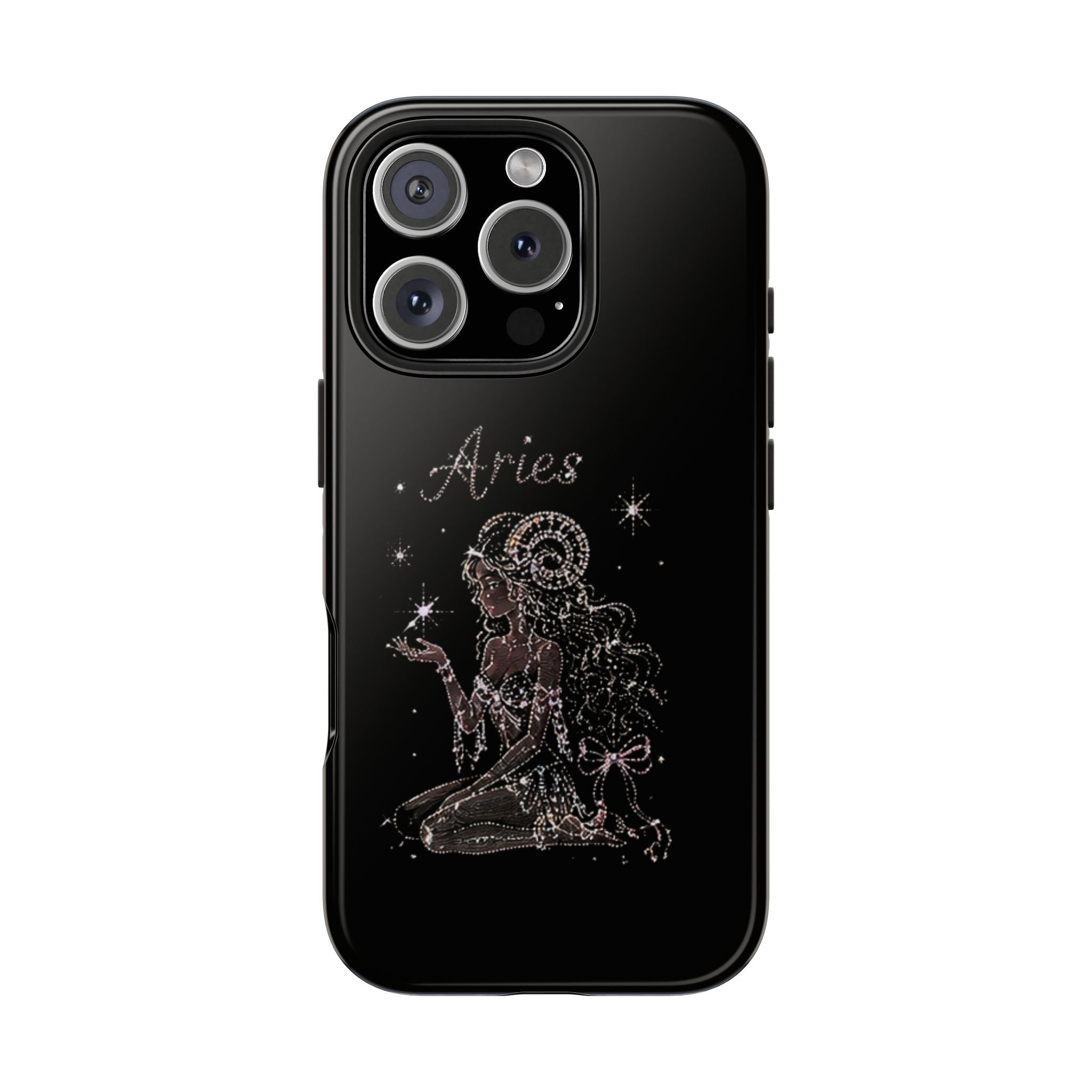 BLACK ARIES PHONE CASE