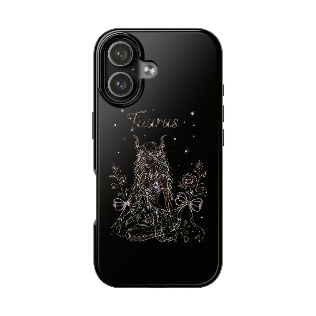 BLACK TAURUS PHONE CASE