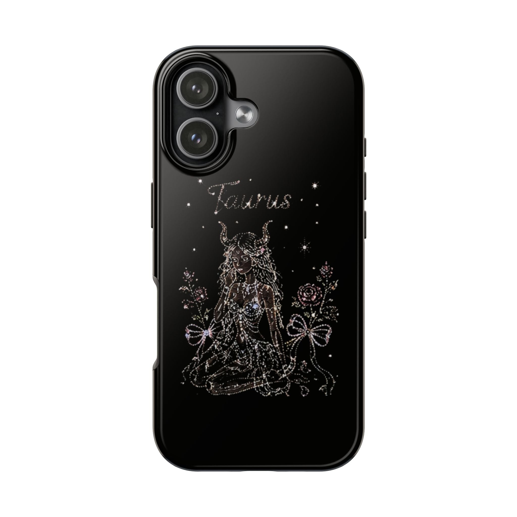 BLACK TAURUS PHONE CASE