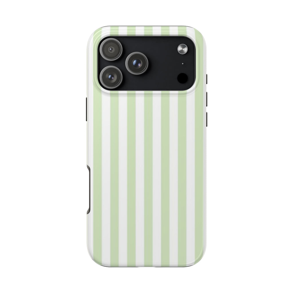 GREEN SOFT SERVE STRIPED PHONE CASE