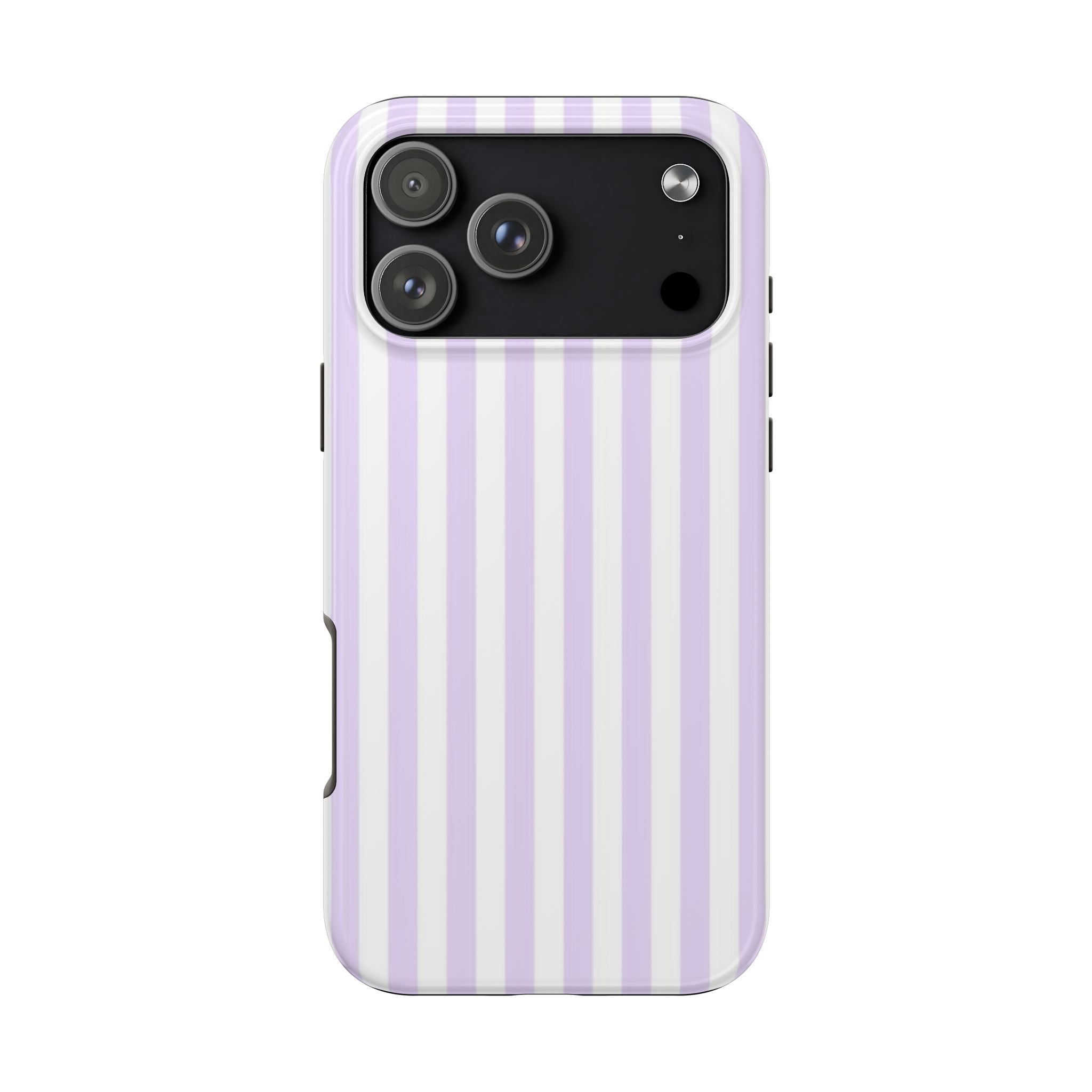 PURPLE RIBBON STRIPED PHONE CASE