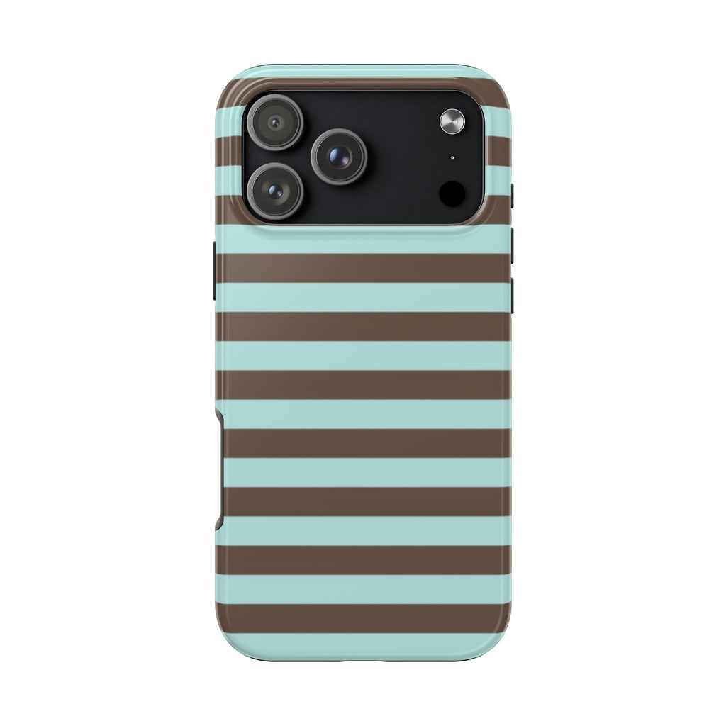 BLUE TAFFY STRIPED PHONE CASE
