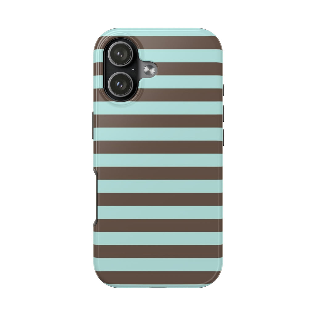 BLUE TAFFY STRIPED PHONE CASE
