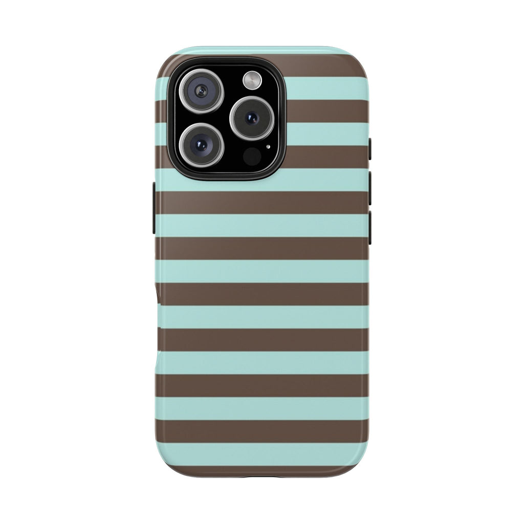 BLUE TAFFY STRIPED PHONE CASE