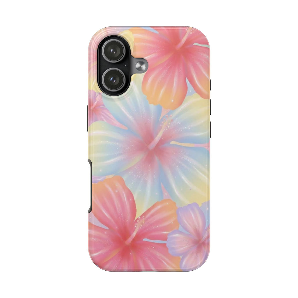 RAINBOW HIBISCUS PHONE CASE