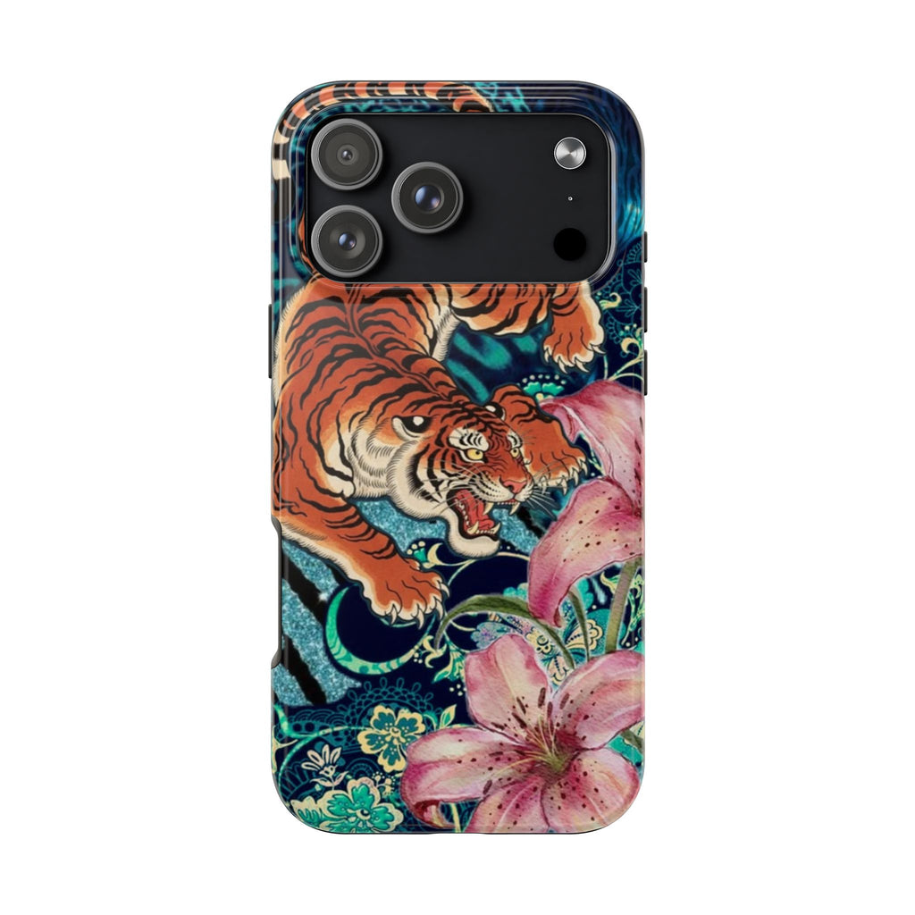 NAVY REVERIE TIGER PHONE CASE