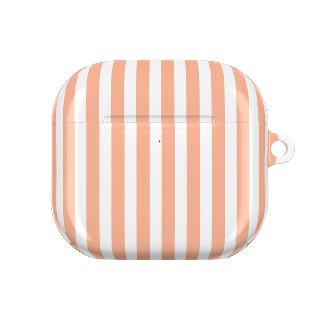 ORANGE RESORT STRIPED AIRPOD CASE