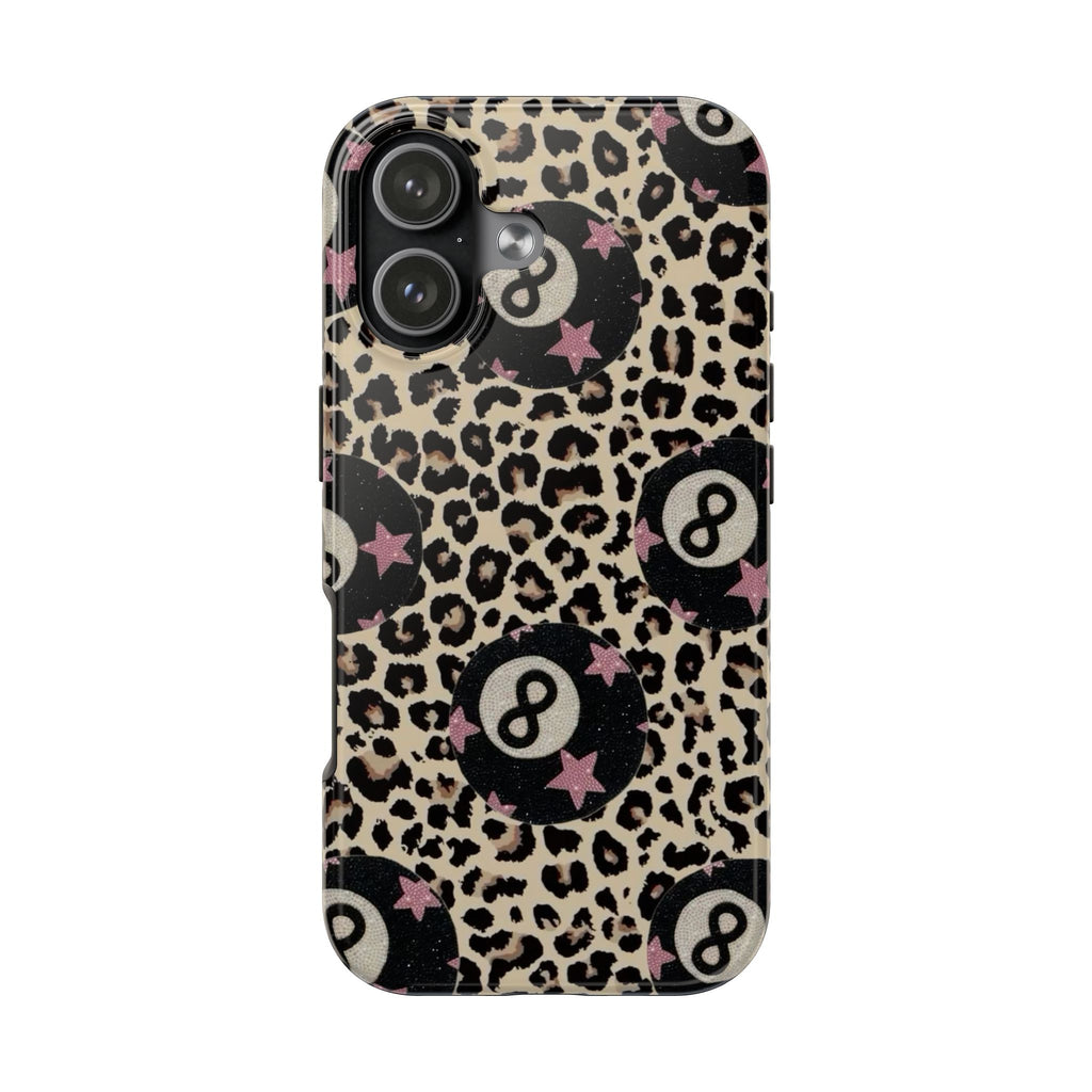 LEOPARD LUCKY 8 BALL PHONE CASE