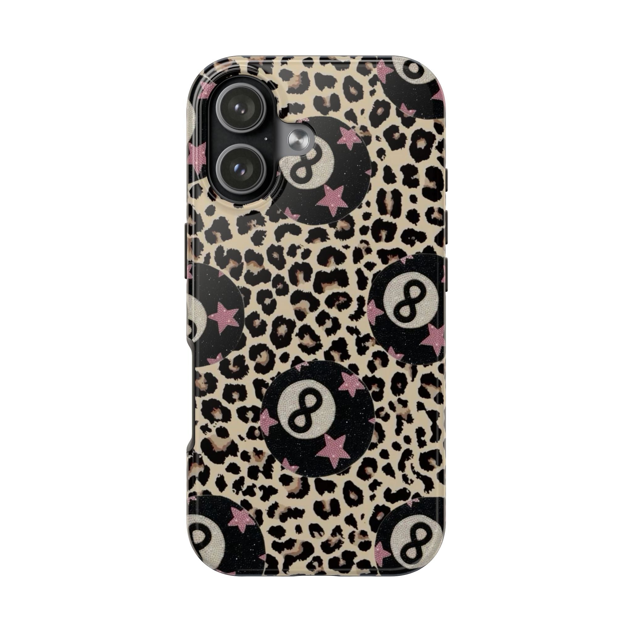 LEOPARD LUCKY 8 BALL PHONE CASE