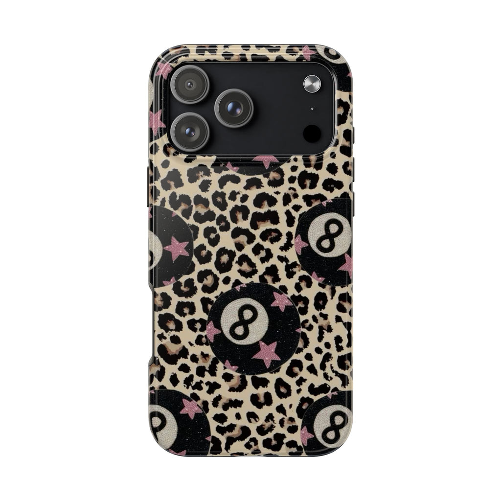 LEOPARD LUCKY 8 BALL PHONE CASE