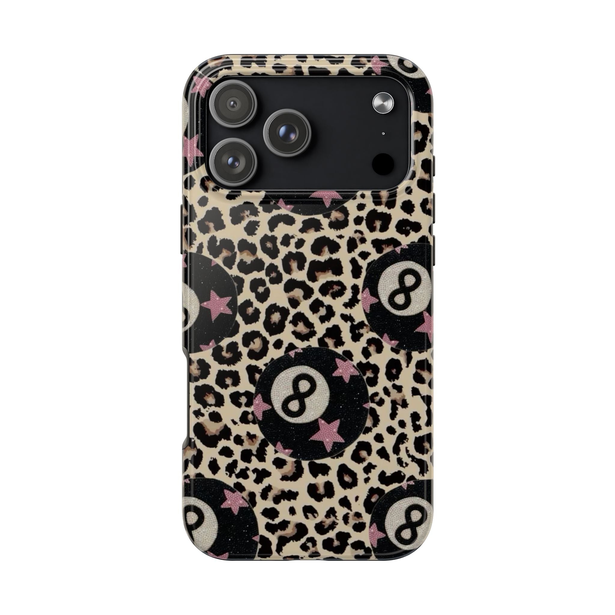LEOPARD LUCKY 8 BALL PHONE CASE