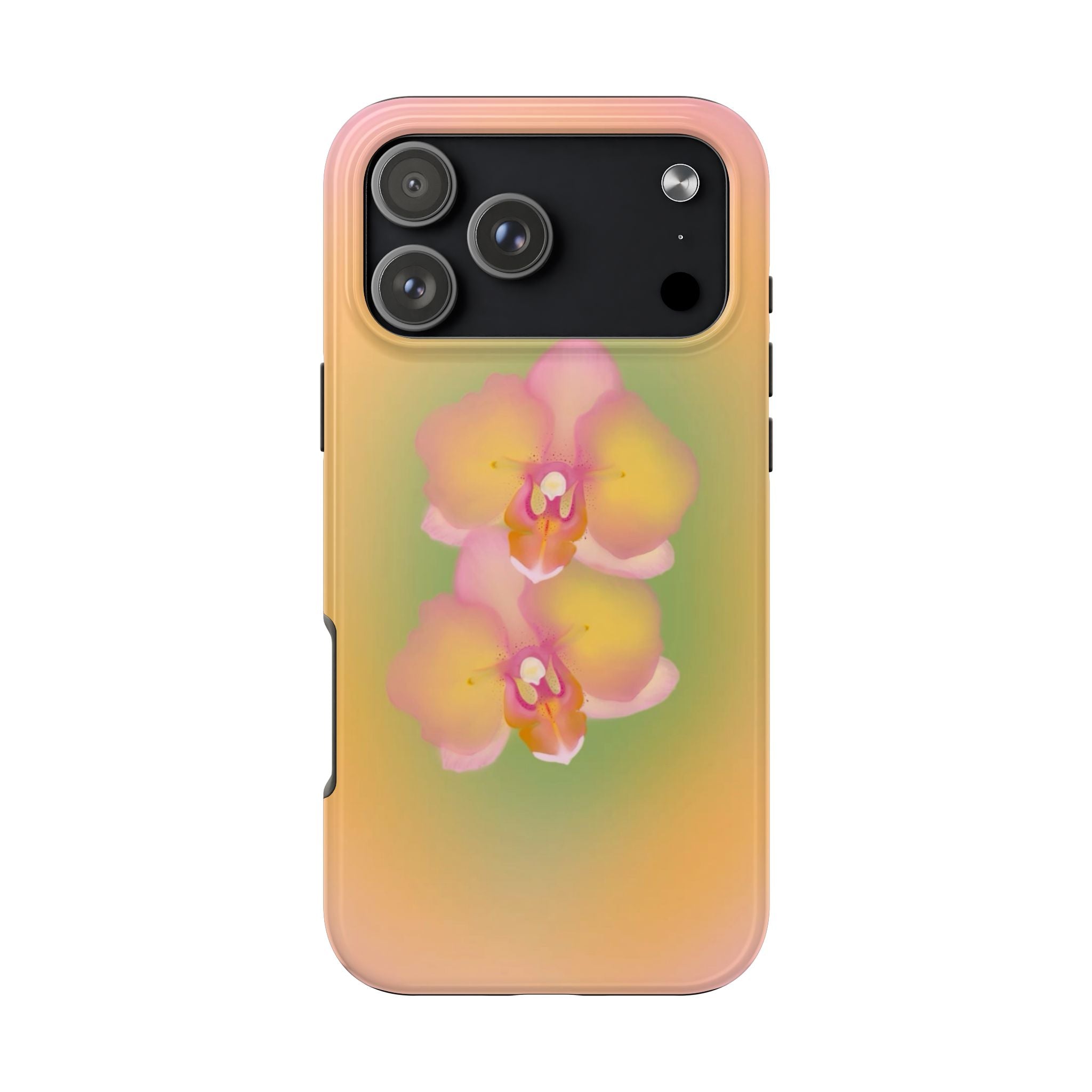 ORANGE AURA FLOWER PHONE CASE