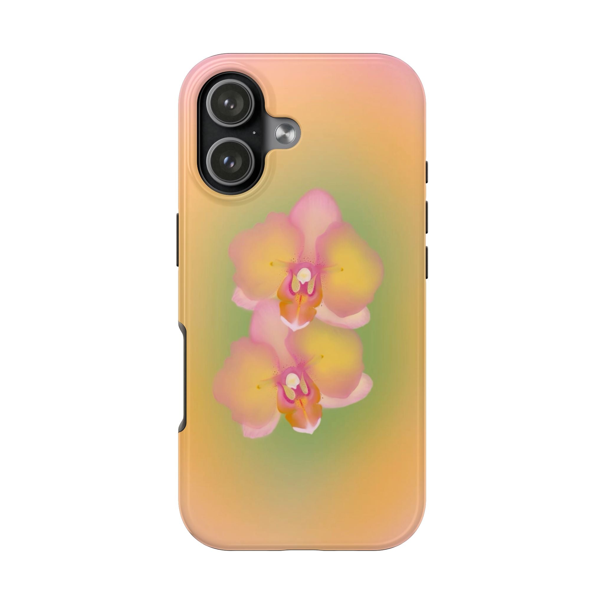ORANGE AURA FLOWER PHONE CASE