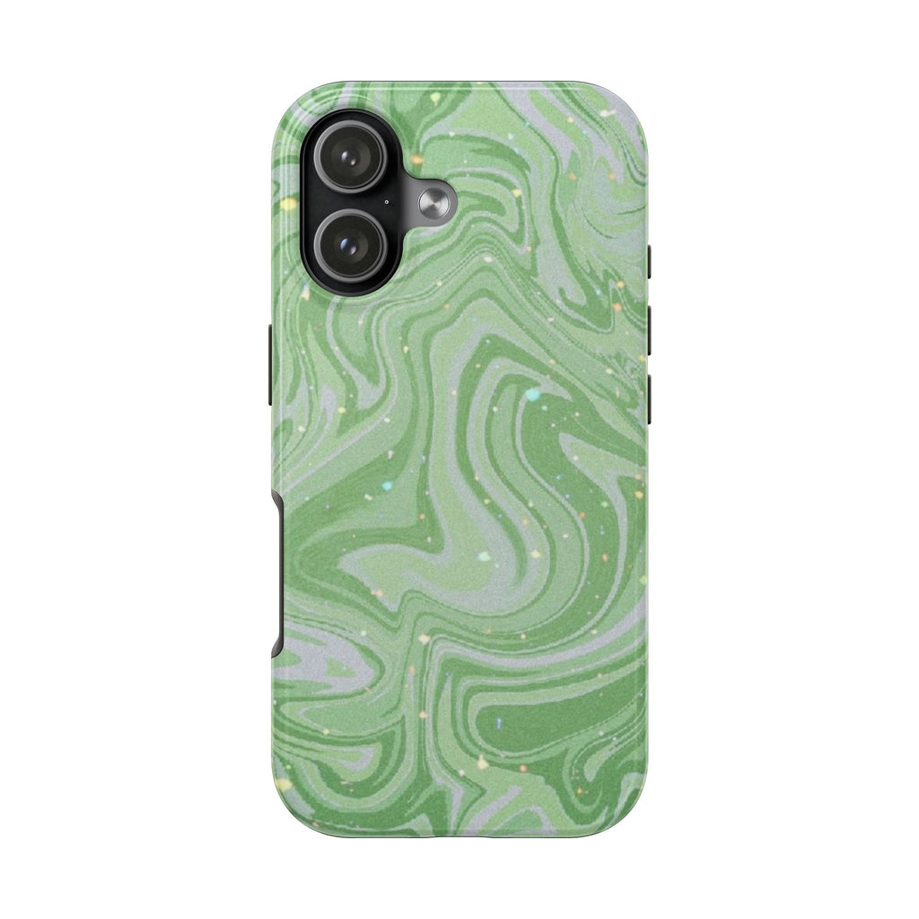 GREEN CELESTIAL SWIRL PHONE CASE