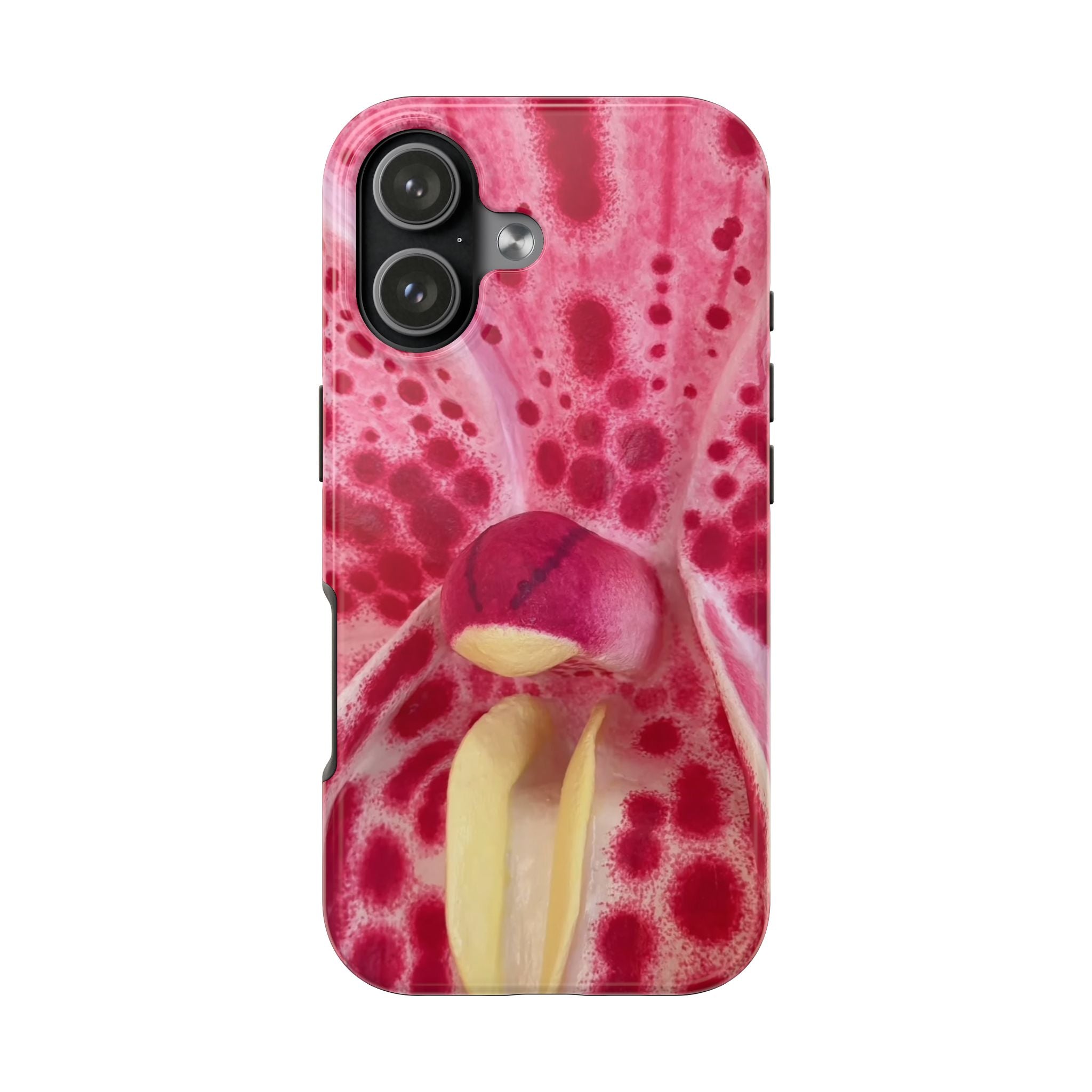 RED TIE-DYE FLOWER PHONE CASE