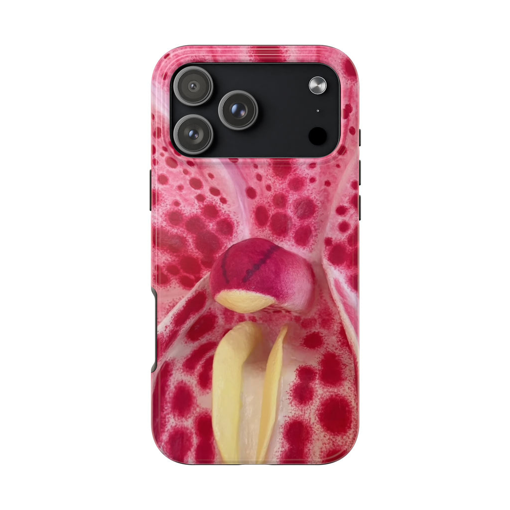 RED TIE-DYE FLOWER PHONE CASE
