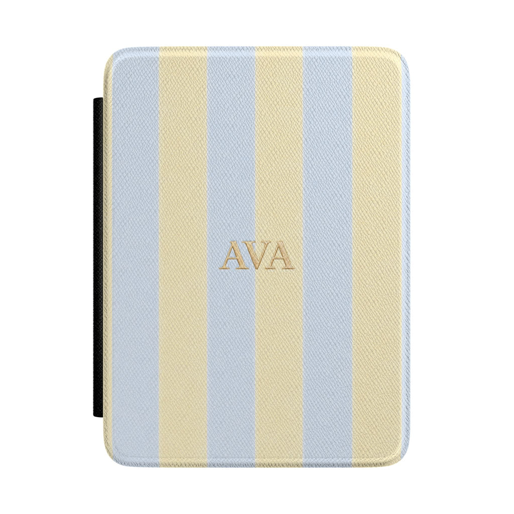 PERSONALIZED CUSTOM NAME SUMMER STRIPES INITIALS CASE HARDCOVER