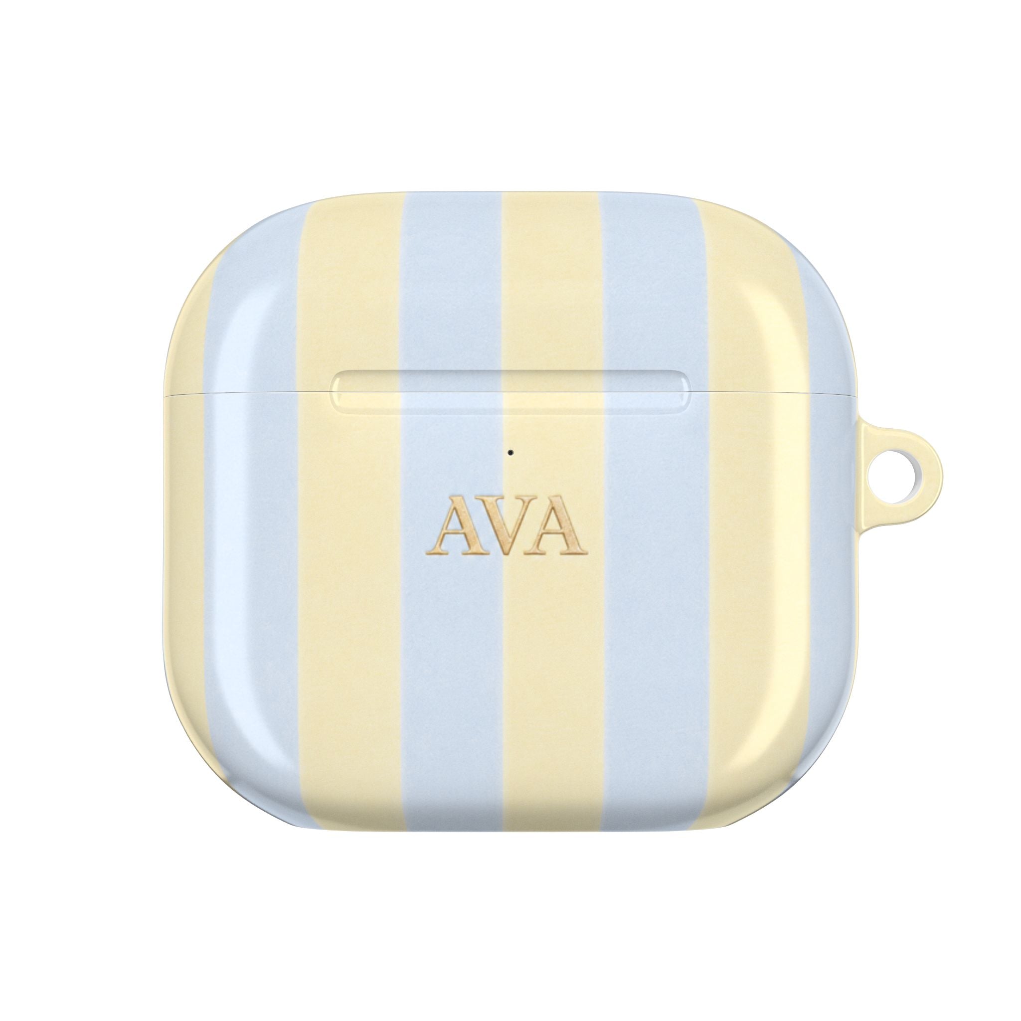 PERSONALIZED NAME CUSTOM SUMMER STRIPES AIRPOD CASE