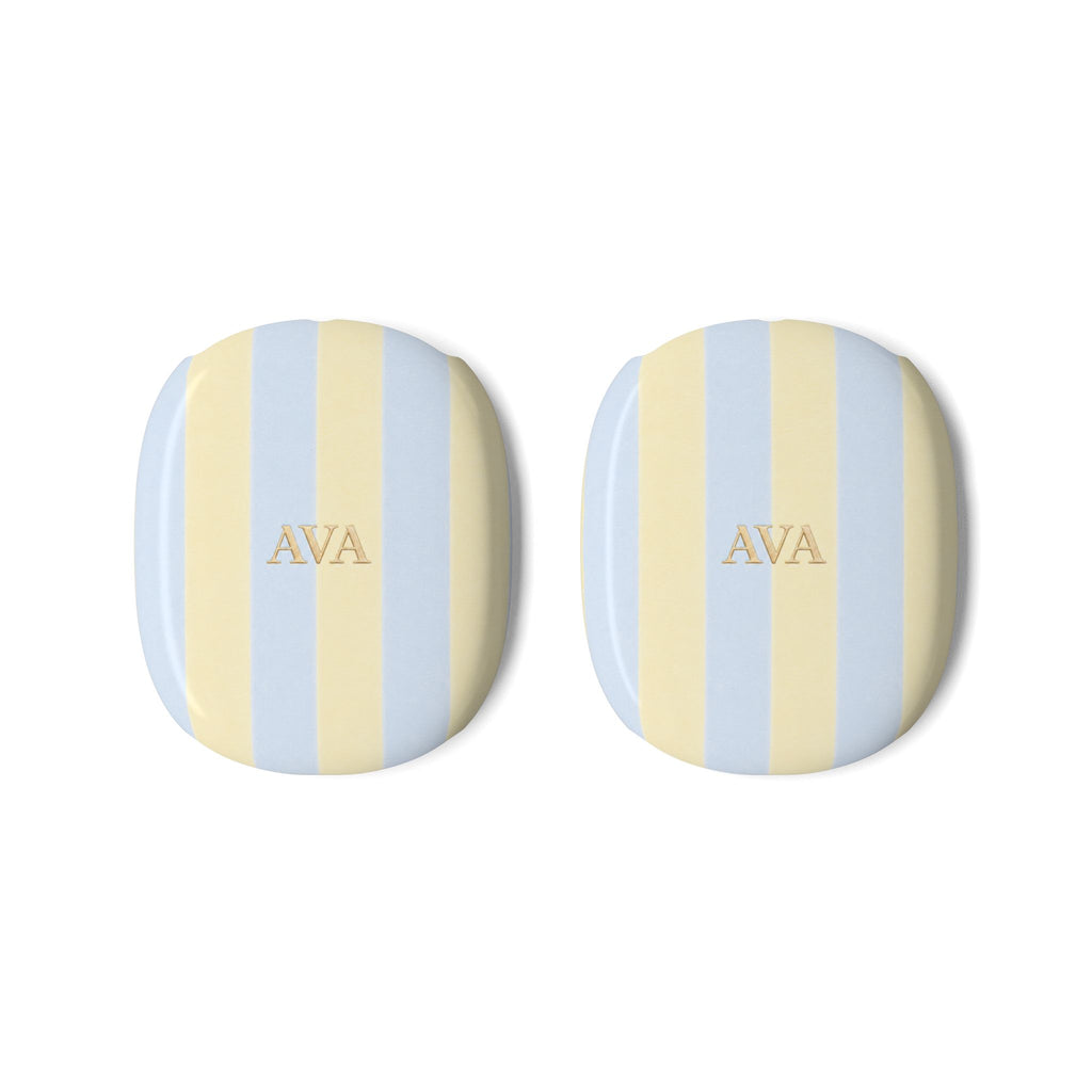 PERSONALIZED NAME CUSTOM SUMMER STRIPES AIRPODS MAX CASE COVERS