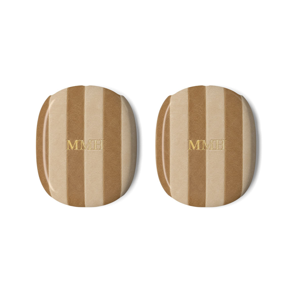 PERSONALIZED NAME CUSTOM CAMEL STRIPES AIRPODS MAX CASE COVERS