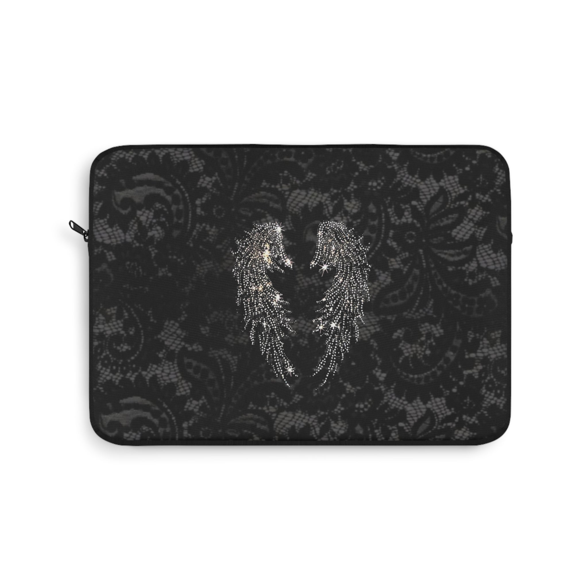 BLACK LACE ANGEL WINGS KINDLE IPAD & LAPTOP SLEEVE