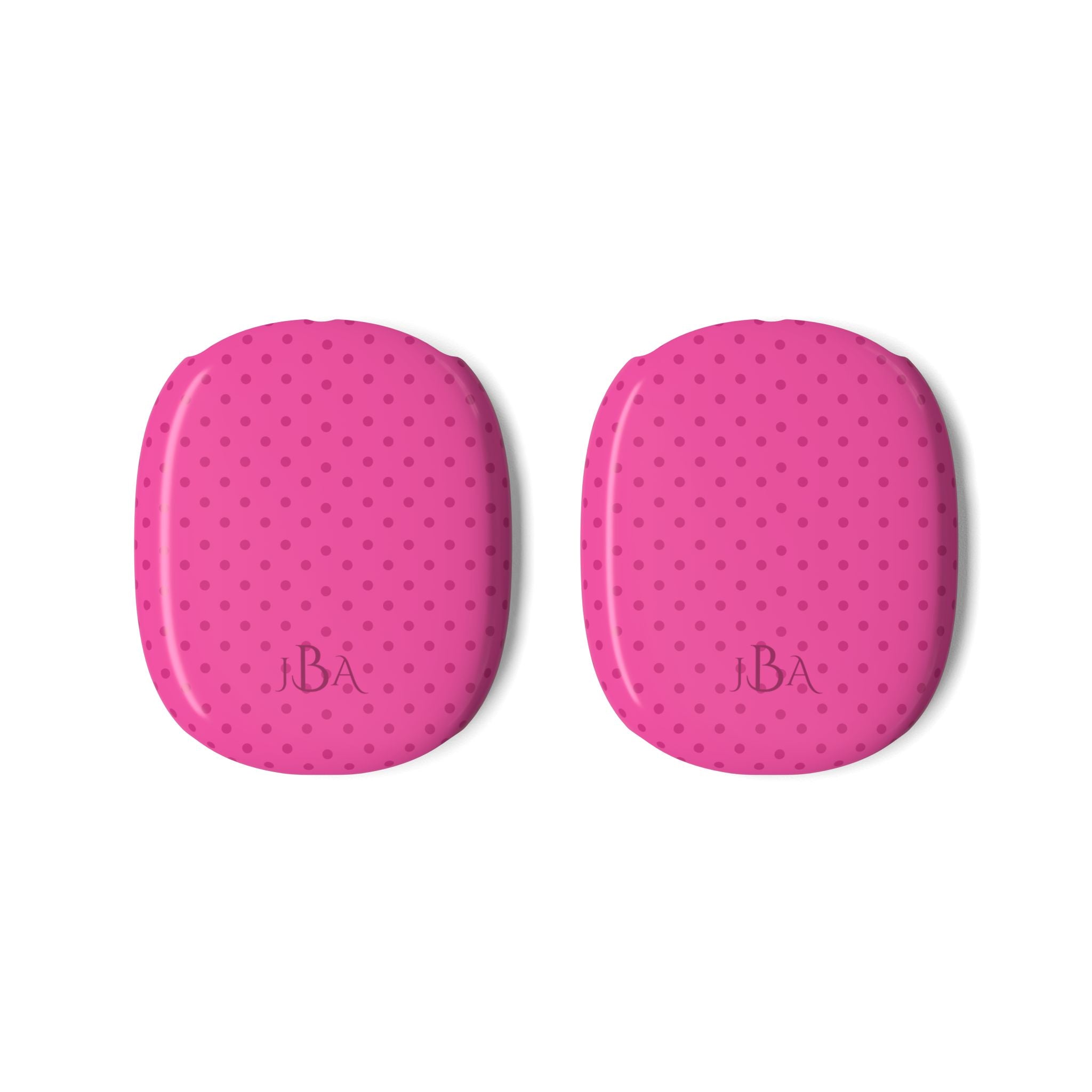 PERSONALIZED NAME CUSTOM FUCHSIA PINK POLKA DOTS AIRPODS MAX CASE COVERS