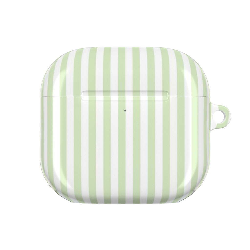 GREEN SOFT SERVE STRIPED AIRPOD CASE