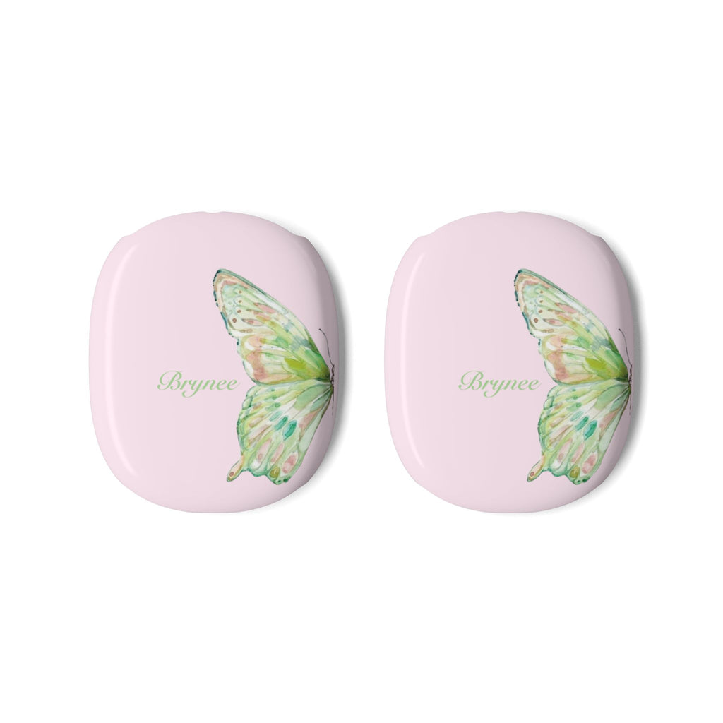 PERSONALIZED NAME CUSTOM PINK BUTTERFLY AIRPODS MAX CASE COVERS
