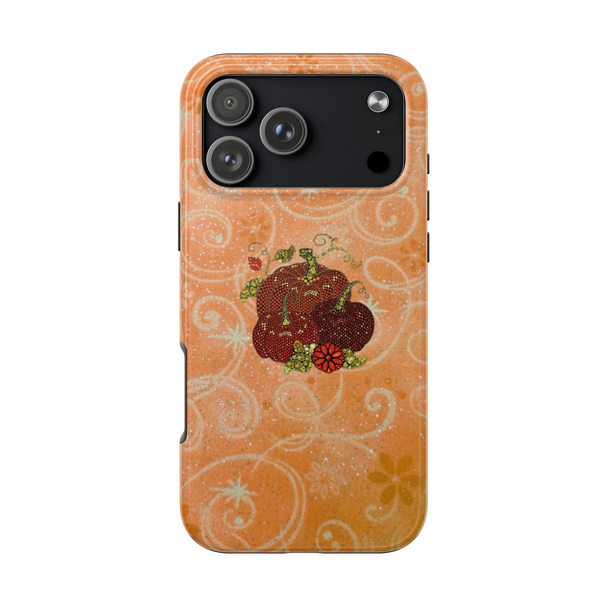 ORANGE WHIMSY PUMPKINS PHONE CASE