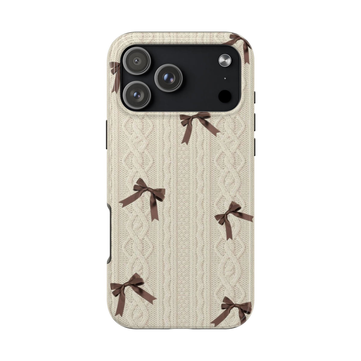 FALL KNIT BOWS PHONE CASE
