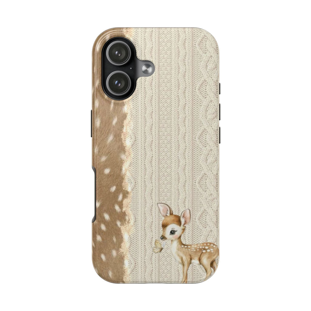 FAWN FALL DEER KNIT PHONE CASE
