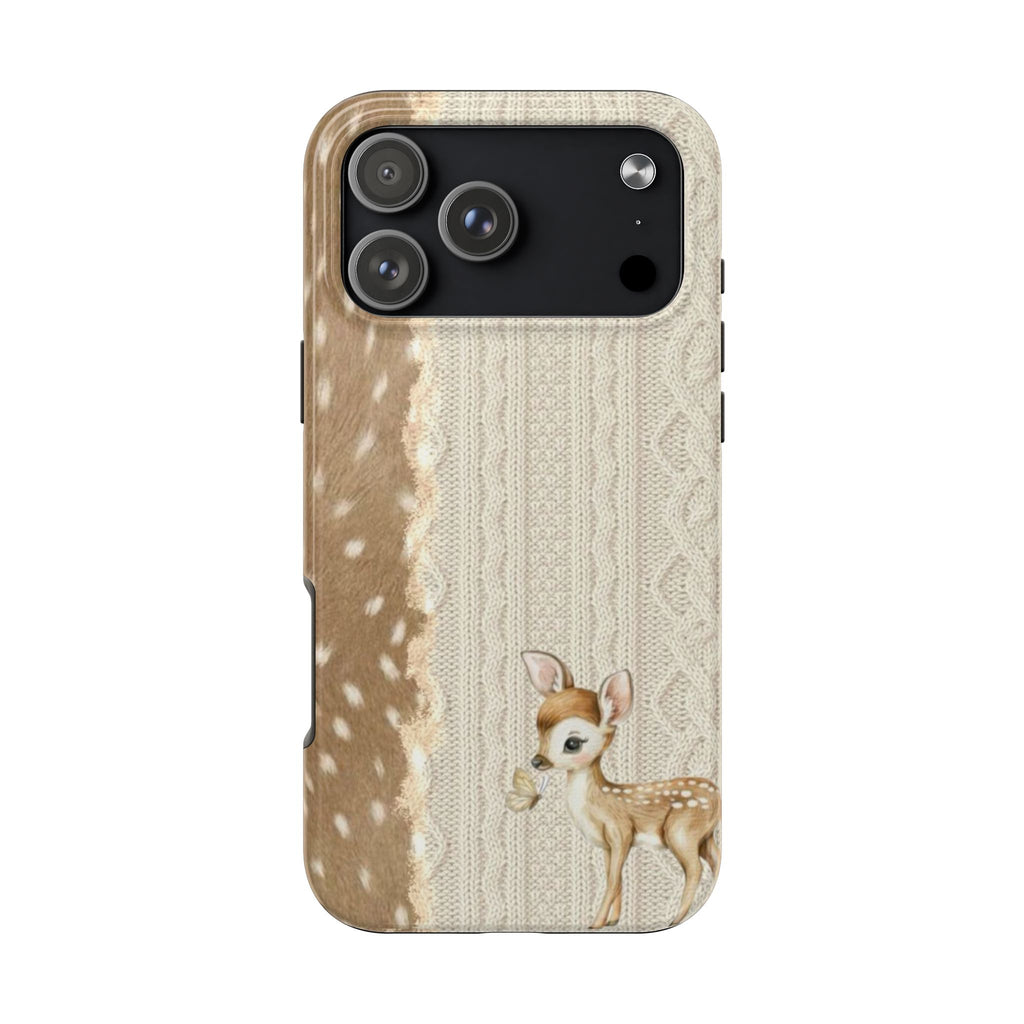 FAWN FALL DEER KNIT PHONE CASE