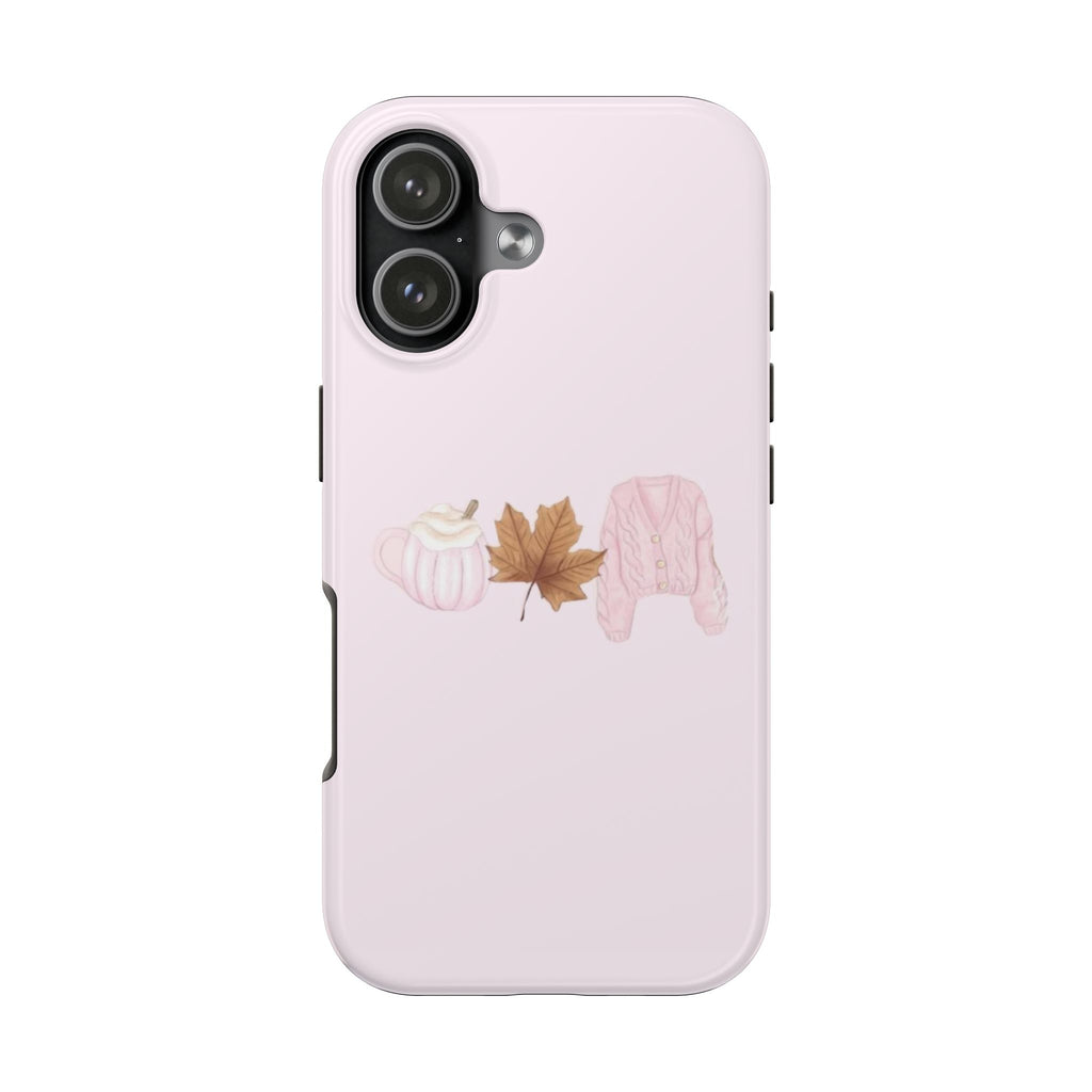 PINK FALL NECESSITIES PHONE CASE