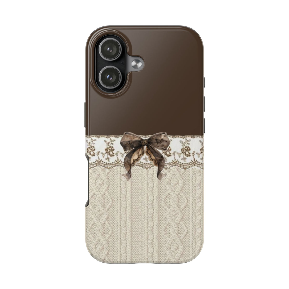 COQUETTE FALL BOW KNIT PHONE CASE