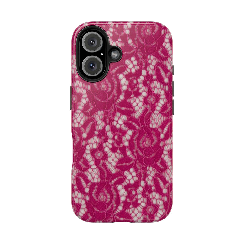 MAGENTA LACE PHONE CASE