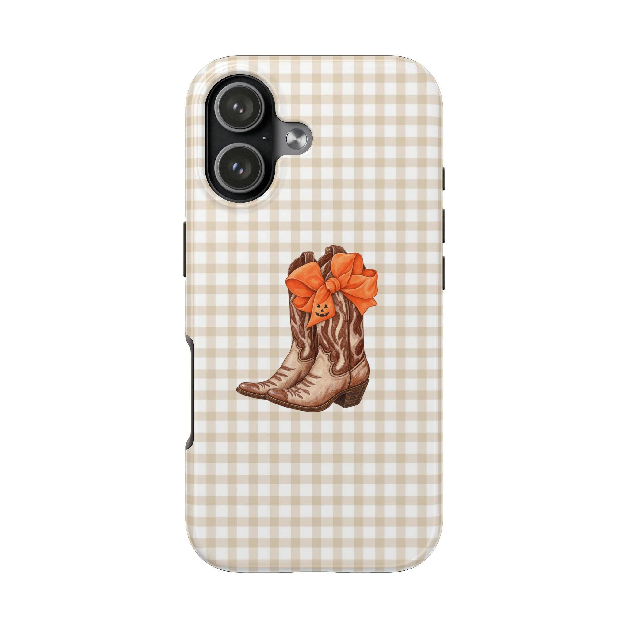 COUNTRY GIRL COWBOY BOOTS HALLOWEEN BOW PHONE CASE