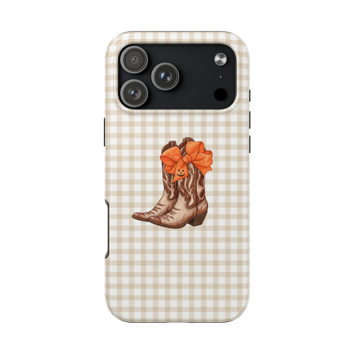 COUNTRY GIRL COWBOY BOOTS HALLOWEEN BOW PHONE CASE