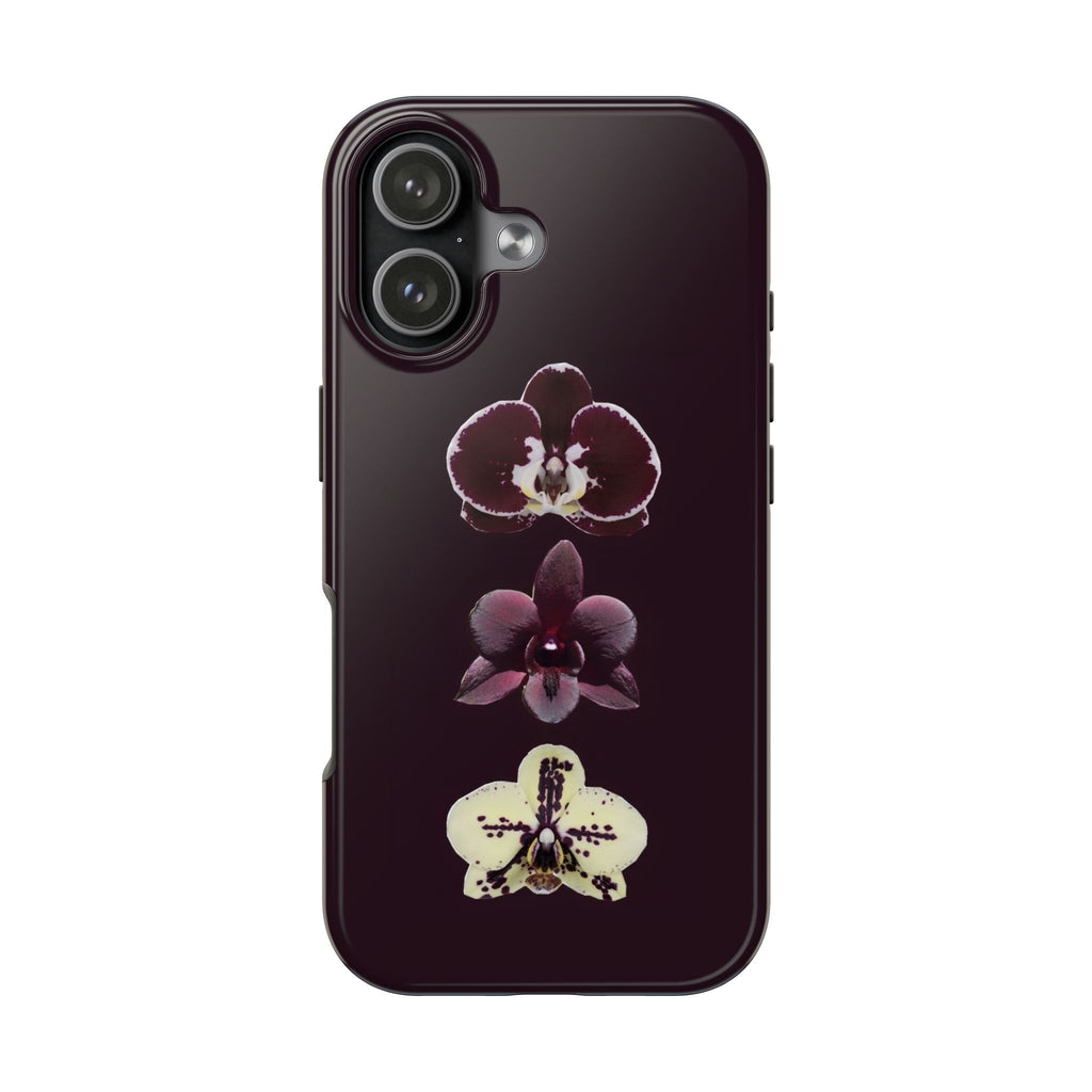 DARK PLUM FALL FLORAL PHONE CASE
