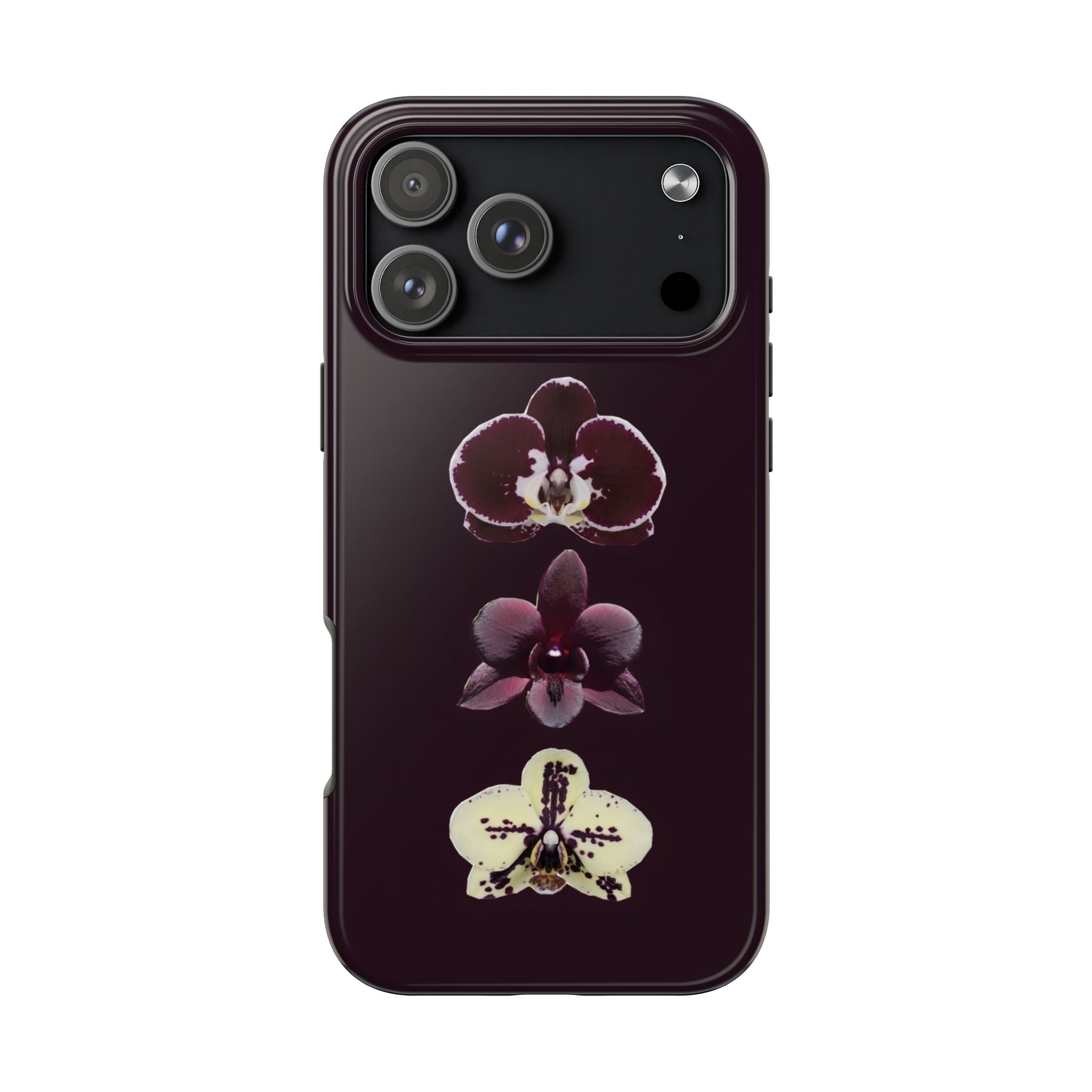 DARK PLUM FALL FLORAL PHONE CASE