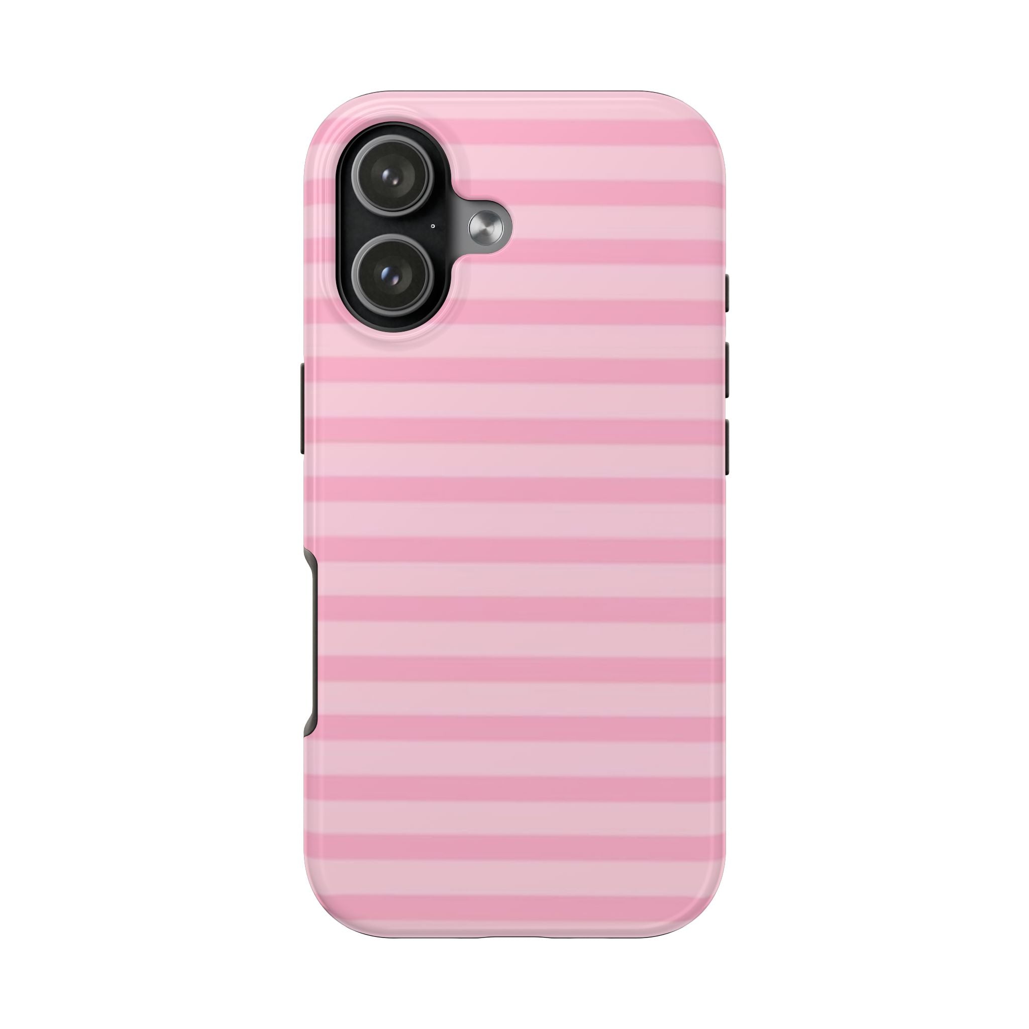PINK COTTON CANDY STRIPES PHONE CASE