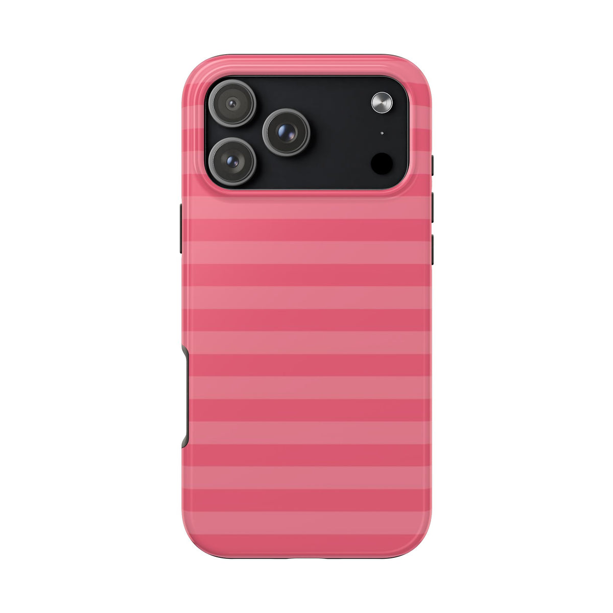 SALMON ROSE STRIPES PHONE CASE