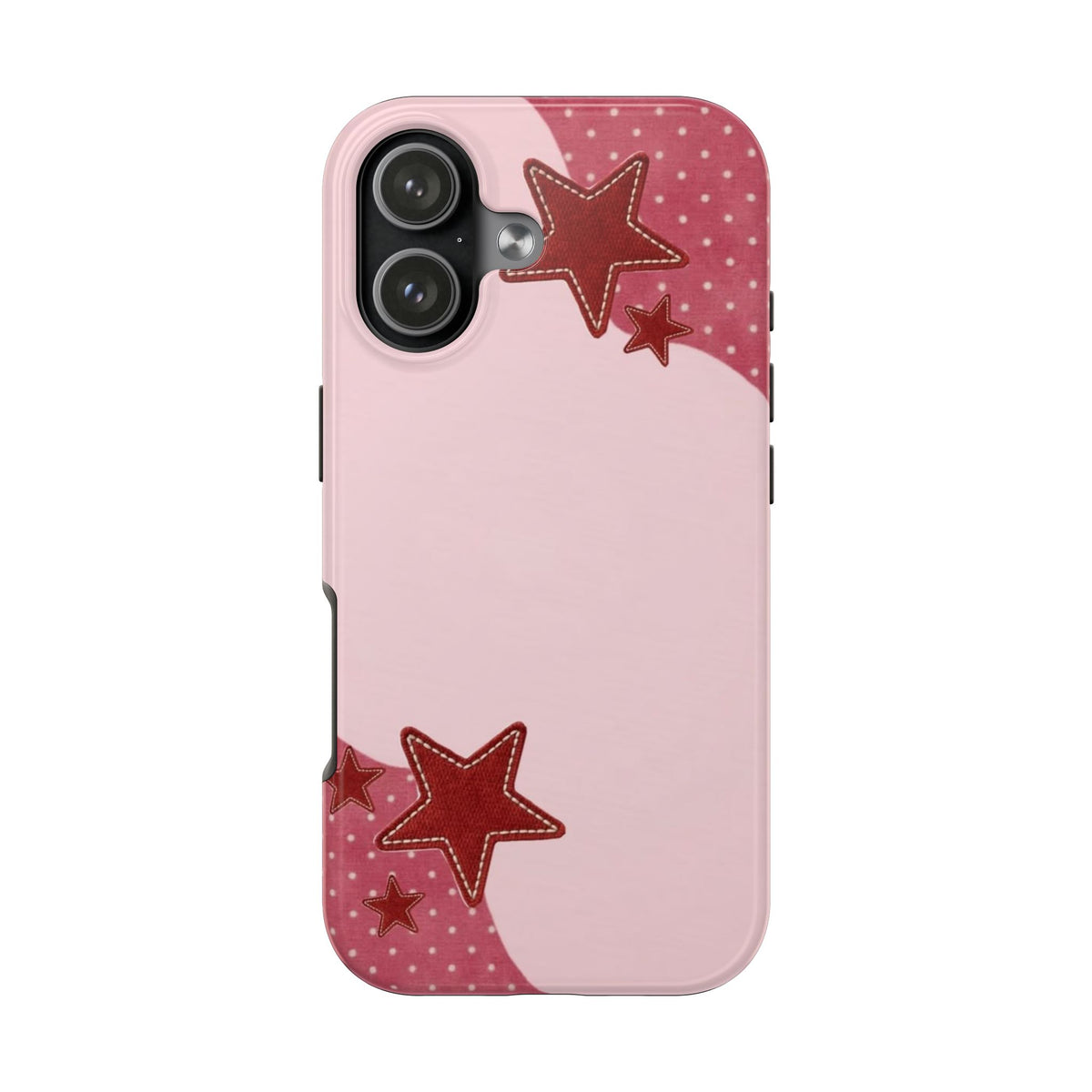PINK STARS POLKA DOTS PHONE CASE