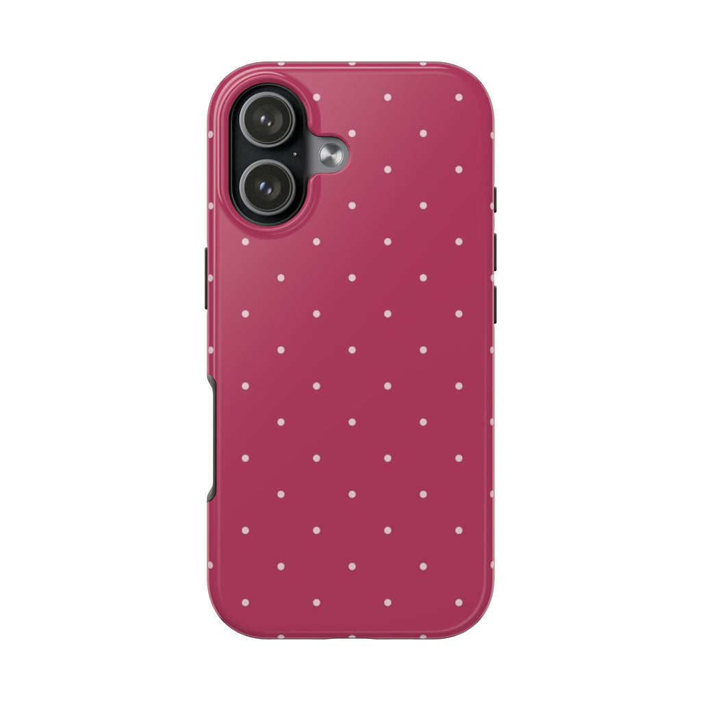 BERRY ROSE POLKA DOTS PHONE CASE