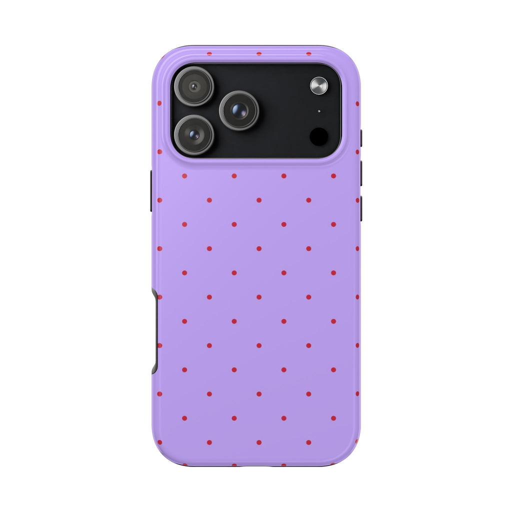 ELECTRIC ORCHID POLKA DOTS PHONE CASE