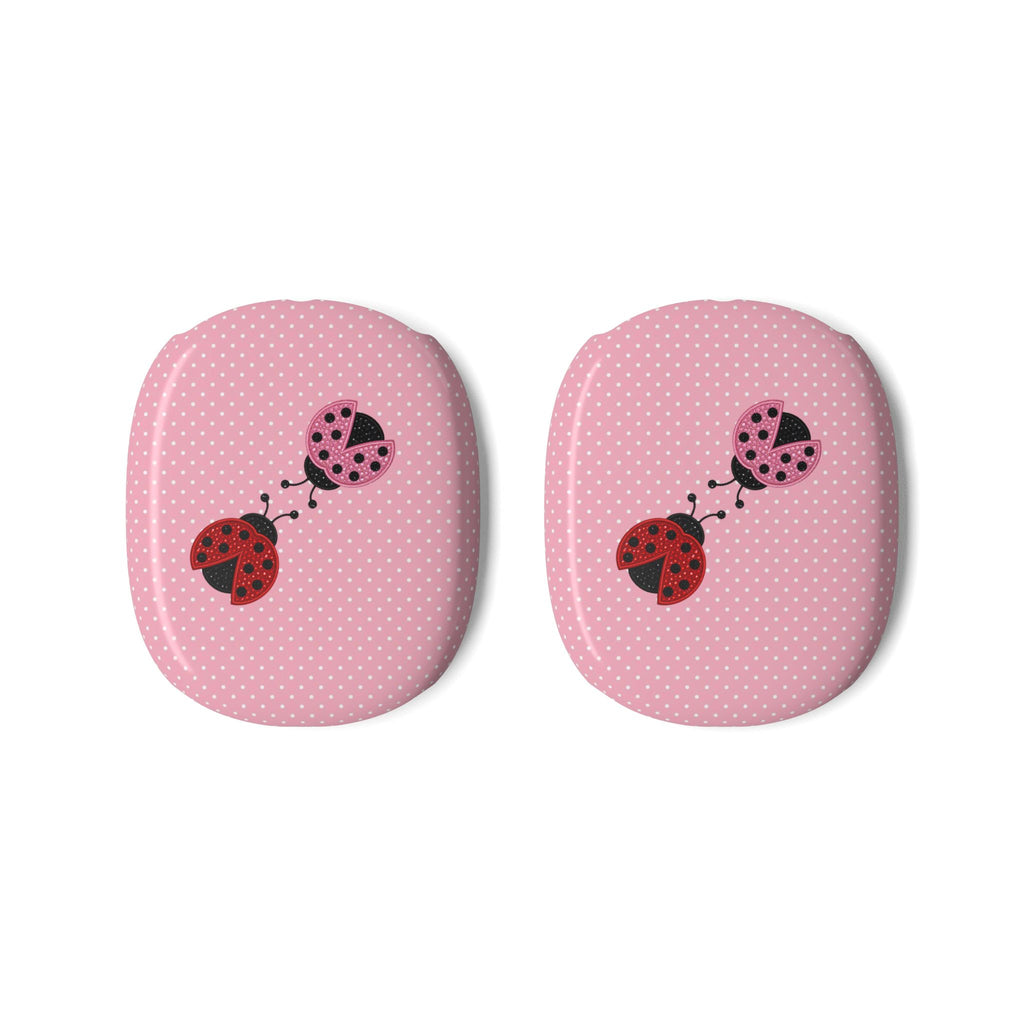 MR. AND MRS. LOVEBUG PINK POLKA DOTS AIRPODS MAX CASE COVERS
